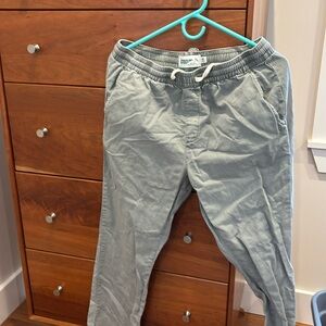 Men’s Wellen elastic waist cotton khaki joggers, size medium ￼